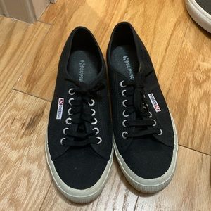 Superga black sneakers